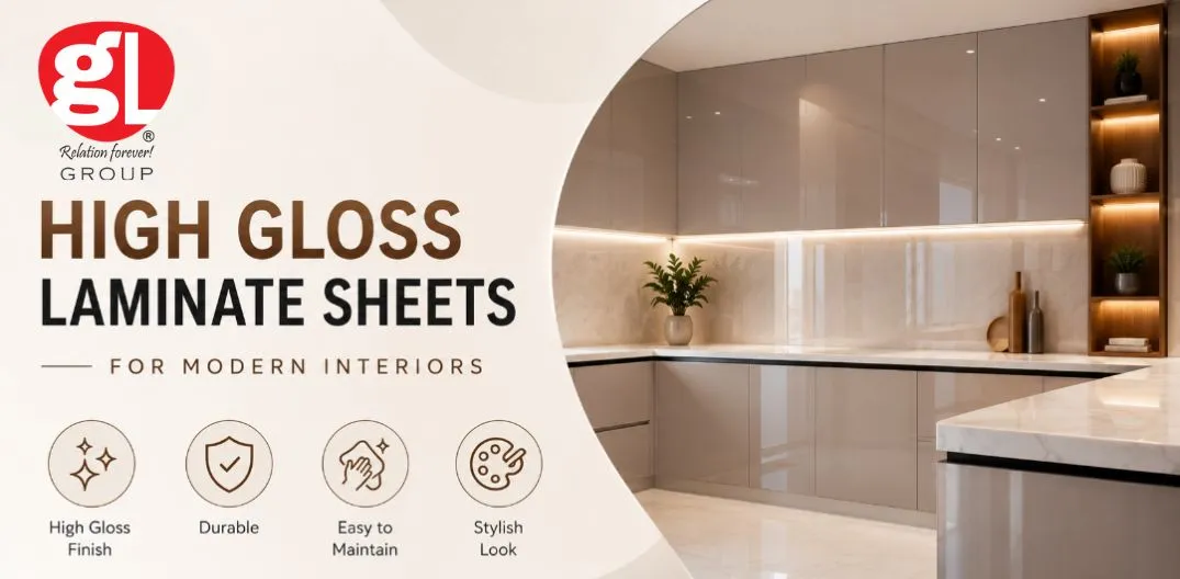 High Gloss Laminate Sheets for Modern Interiors